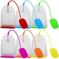 FineGood 6 Pack Silicona Infuser- filtro de té reutilizables Safe Loose hojas para bolsas de té Filtro con seis colores